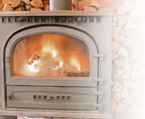 Wood Burning Stove in Suffolk County, NY Home